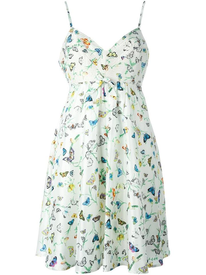 Versace Vintage Butterfly Print Dress