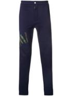 Mr & Mrs Italy Graffiti-print Slim-fit Trousers - Blue
