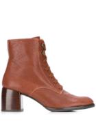 Chie Mihara Lace Up Boots - Brown