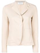 Harris Wharf London Casual Button Blazer - Nude & Neutrals