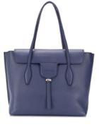 Tod's Foldover Detail Tote - Purple