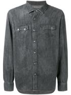 Jeckerson Sunblushed Print Denim Shirt - Grey