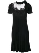 Valentino Lace Panel Dress - Black