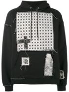 Heikki Salonen - Patchwork Hoodie - Men - Cotton/polyester - S, Black, Cotton/polyester