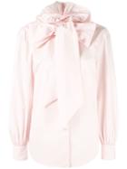 Marc Jacobs Pussy Bow Shirt - Pink
