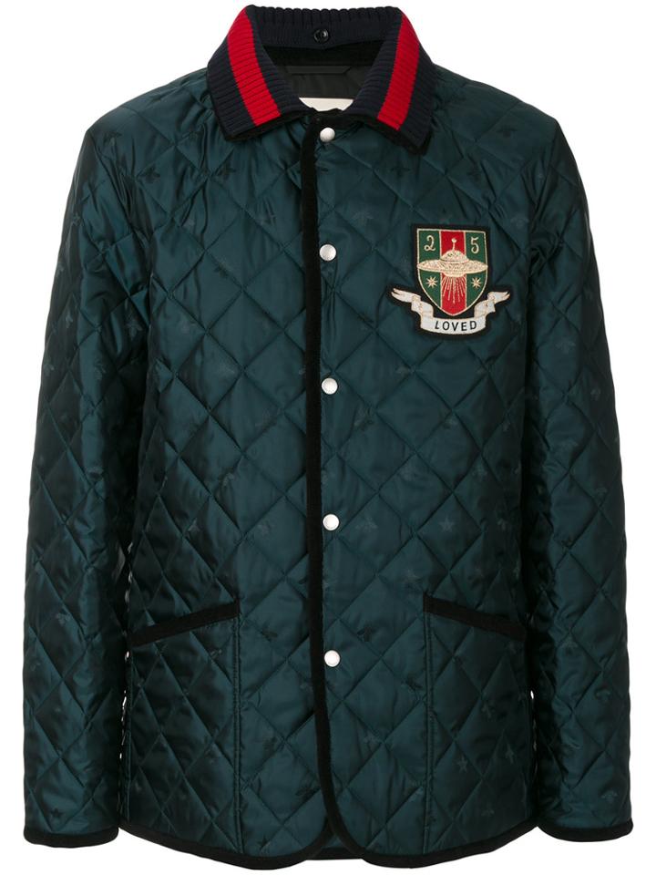 Gucci Loved Ufo Quilted Jacket - Green