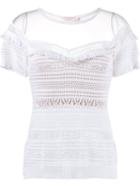Cecilia Prado Knit Blouse, Women's, Size: Medium, White, Viscose