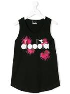 Diadora Junior Leaf Logo Printed Tank Top - Black
