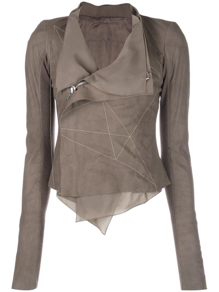 Rick Owens Asymmetric Style Jacket - Grey