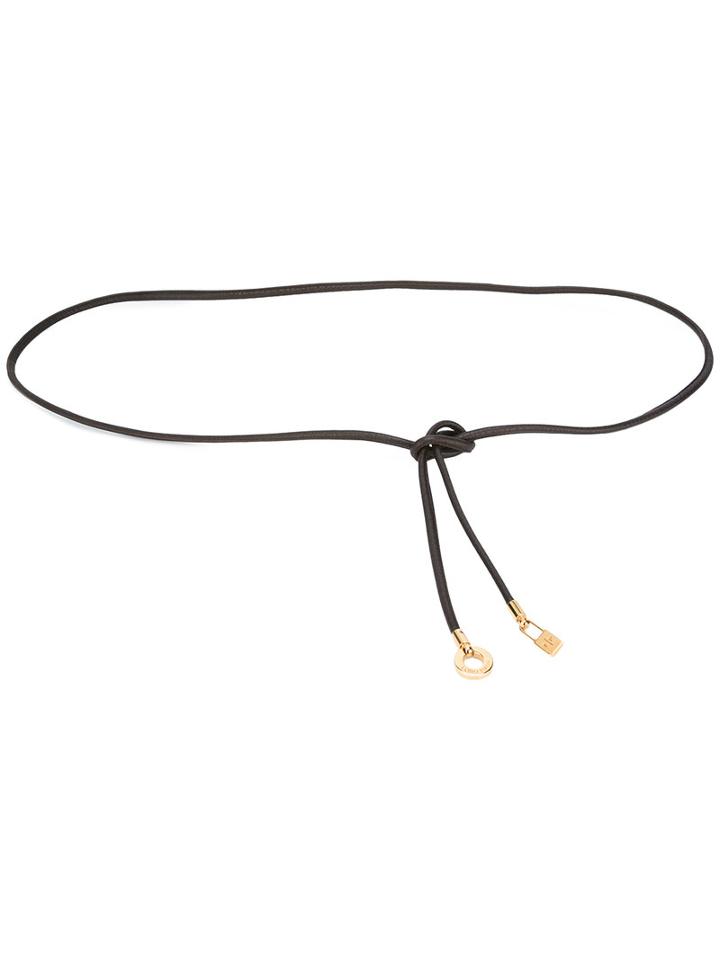 Loro Piana String Belt, Women's, Brown, Calf Leather