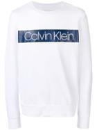 Ck Calvin Klein French Terry Sweater - White