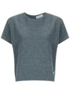 Lilly Sarti - Top Cropped - Women - Cotton/polyester - 36, Grey, Cotton/polyester