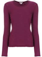 James Perse Classic Fitted Top - Pink & Purple