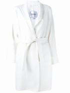 Max Mara - Belted Coat - Women - Angora/virgin Wool - 42, White, Angora/virgin Wool