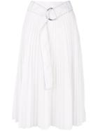 Proenza Schouler Pswl Parachute Pleated Skirt - White