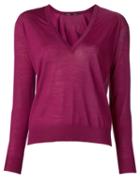 Proenza Schouler Basic Sweater, Women's, Size: Medium, Pink/purple, Merino