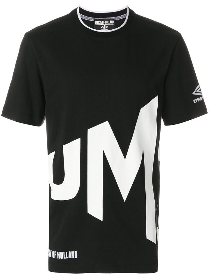 House Of Holland Logo Long T-shirt - Black