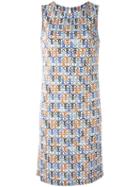 Emilio Pucci Printed Dress, Women's, Size: 42, Blue, Silk/viscose
