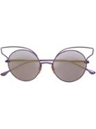 Dita Eyewear Round Frame Sunglasses - Pink & Purple