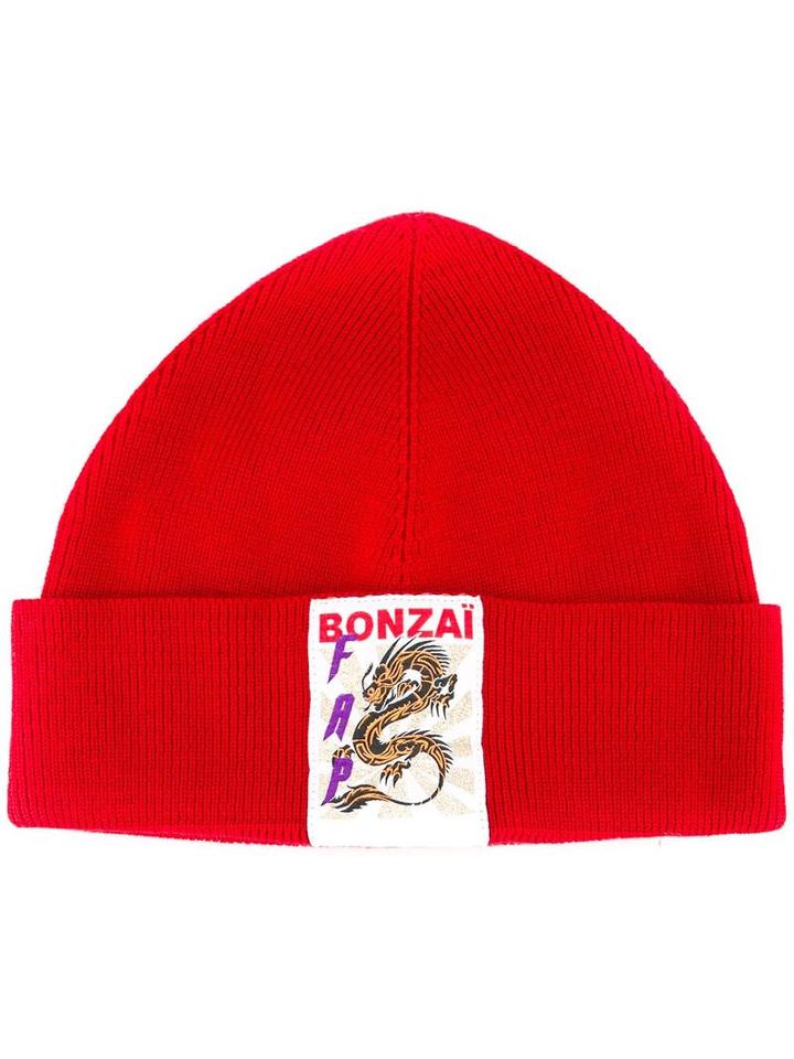 Filles A Papa Dragon Patch Beanie, Women's, Red, Wool