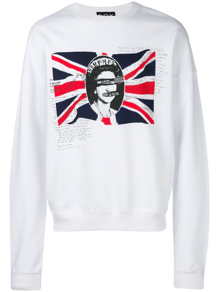 Boy London Print Long-sleeve Sweatshirt - White