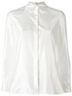 Max Mara Plain Shirt, Women's, Size: 36, White, Silk
