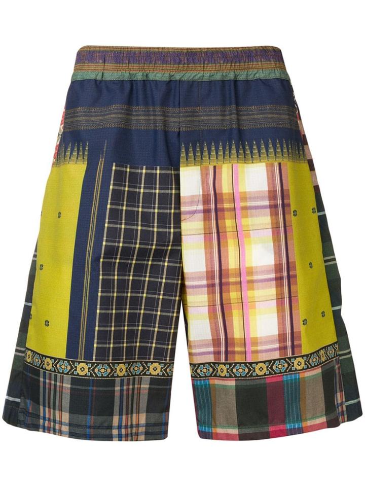 Pierre-louis Mascia Contrasting Panel Swim Shorts - Yellow