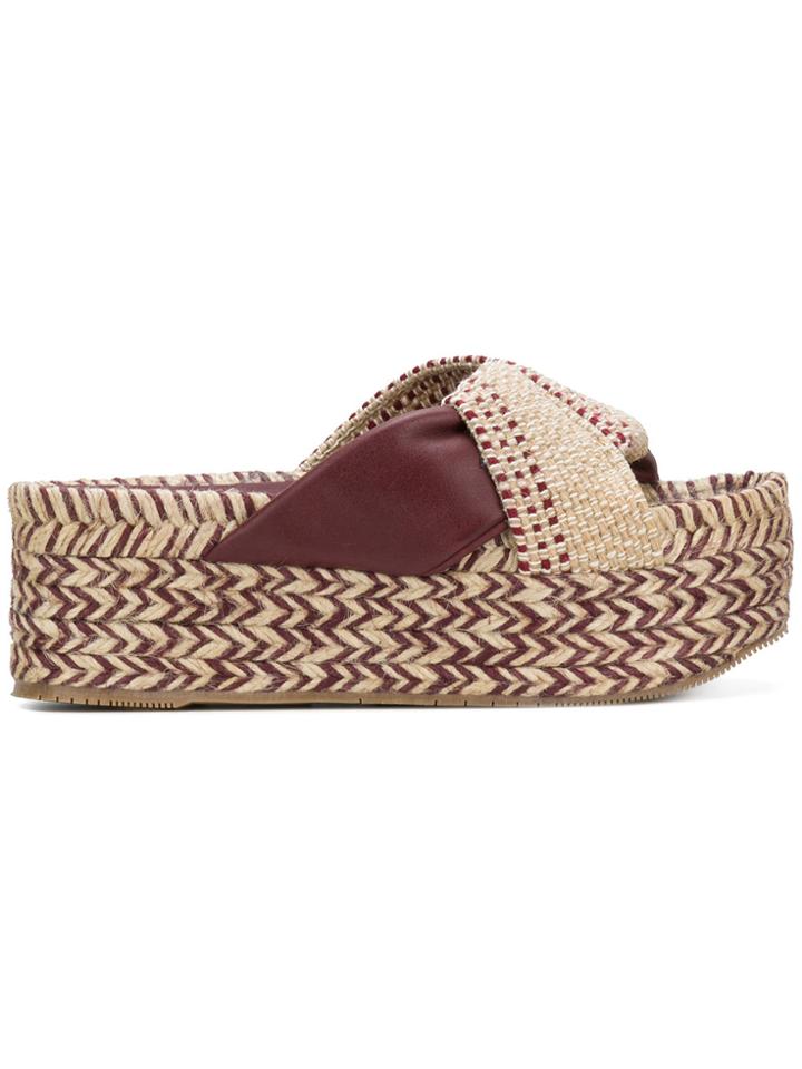 Paloma Barceló Woven Knot Sandals - Nude & Neutrals