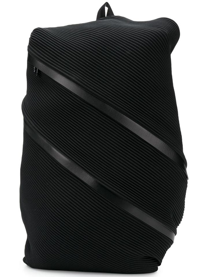 Pleats Please Issey Miyake Pleated Backpack - Black