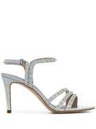 Ash Hello Pearl Embellished Sandals - Silver