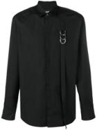 Dsquared2 Buckle Strap Detailed Shirt - Black