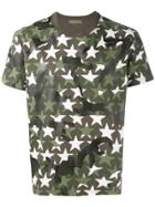 Valentino Military Star Print T-shirt - Green
