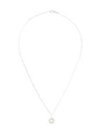 Céline Pre-owned Pave Diamond Circle Pendant Necklace - Silver