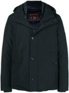 Woolrich Stand Up Collar Padded Jacket - Blue