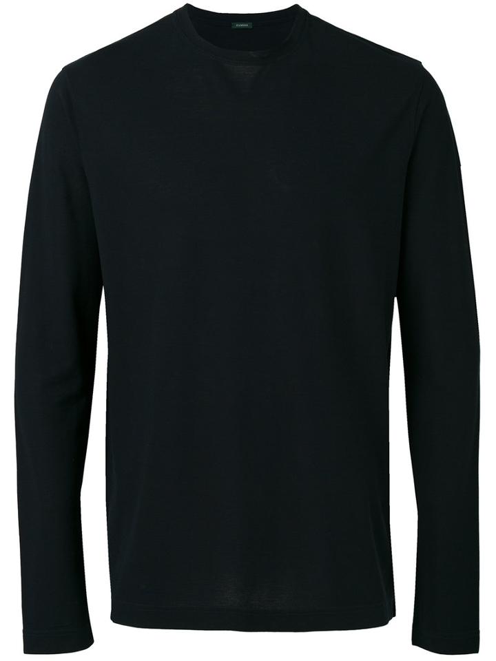Zanone - Crew Neck Sweatshirt - Men - Cotton - 54, Blue, Cotton