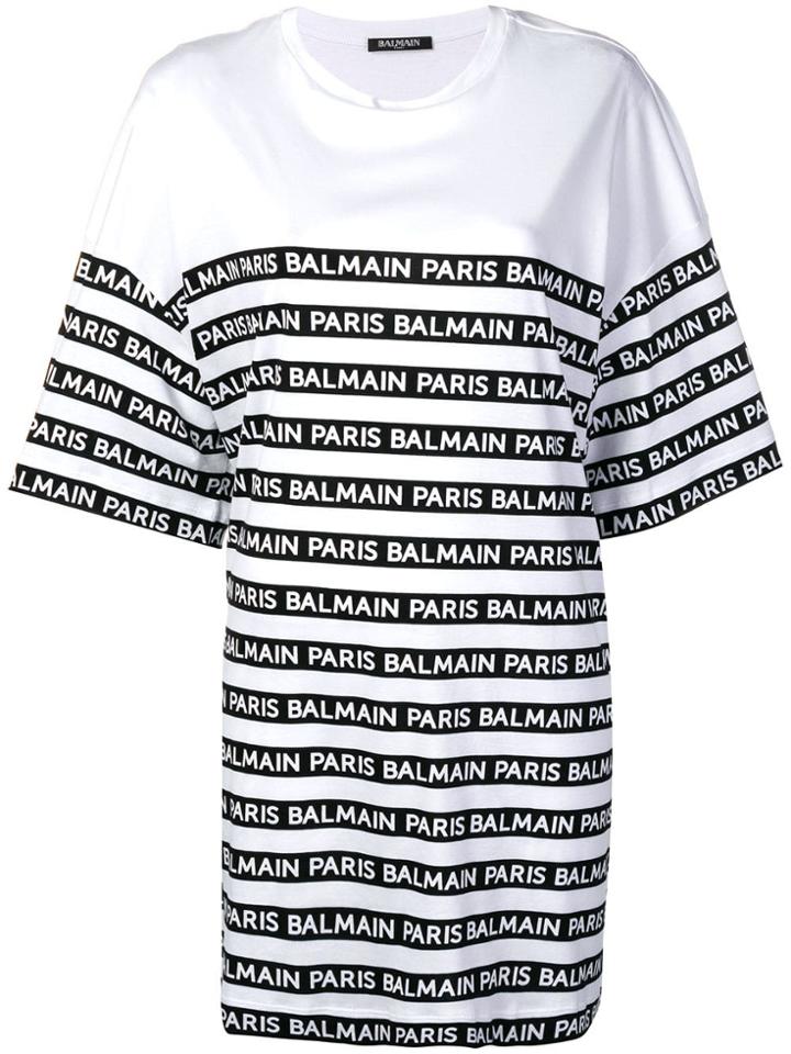 Balmain Oversized Logo T-shirt - White