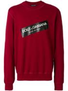 Dolce & Gabbana Logo Patch Sweatshirt - Red