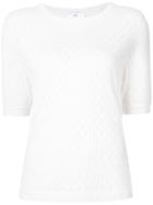 Allude - Short-sleeve Cashmere Jumper - Women - Cashmere - L, White, Cashmere