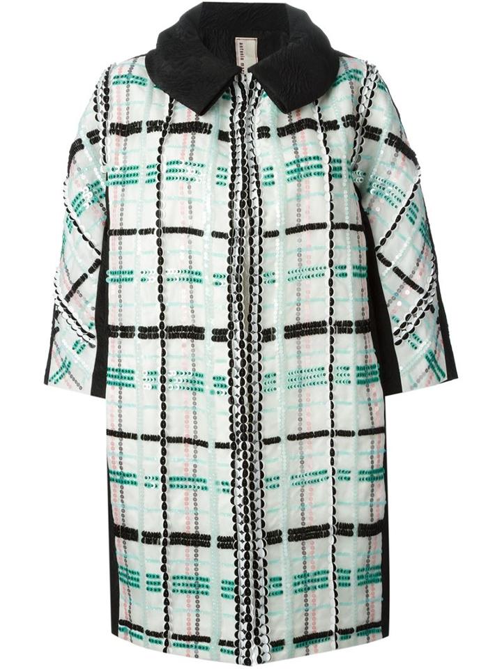 Antonio Marras Sequin Checked Coat