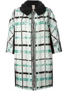 Antonio Marras Sequin Checked Coat