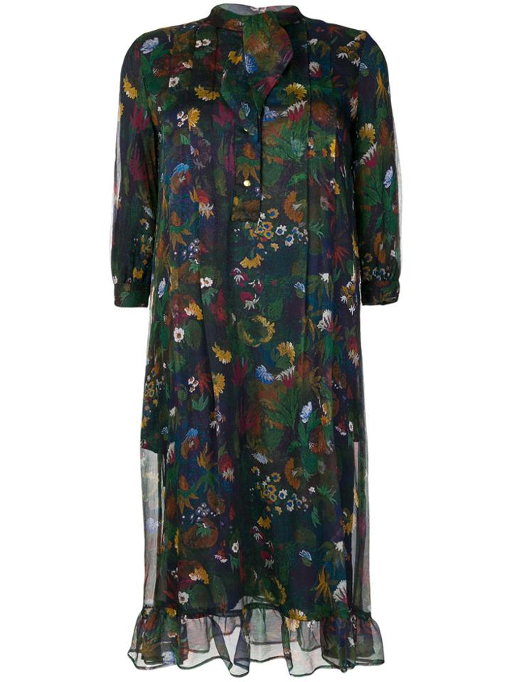 Roseanna Floaty Floral Print Dress - Multicolour
