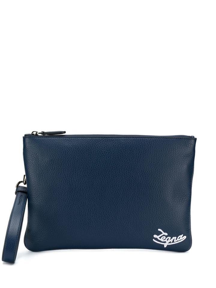 Ermenegildo Zegna Small Clutch Bag - Blue