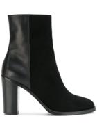 Via Roma 15 Panelled Boots - Black