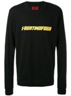 424 Fairfax - 'fourtwofour' Sweatshirt - Men - Cotton - S, Black, Cotton
