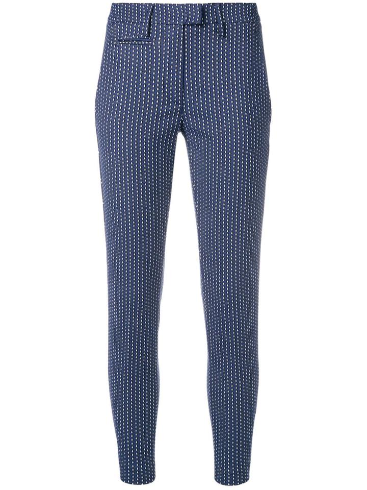 Dondup Tear Print Tailored Trousers - Blue