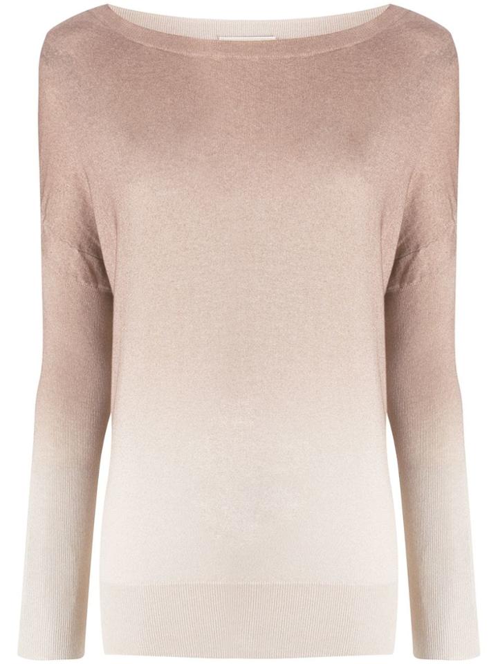 Snobby Sheep Graces Ombre Fine-knit Sweater - Neutrals