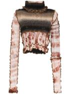 Asai Asai Hn Ls Jrsy Crppd W Tie Dye Asym - Brown