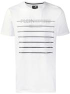 Plein Sport Striped Logo T-shirt - White