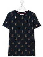 Tommy Hilfiger Junior Teen Monogram Print T-shirt - Blue