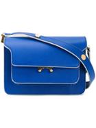 Marni Small Shoulder Bag, Women's, Blue, Leather